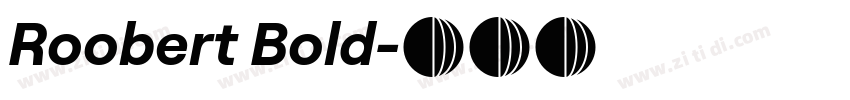 Roobert Bold字体转换